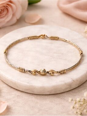 Ronaldo Inner Peace Bracelet Gold Wire Small